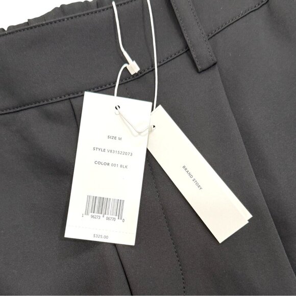 Vince Black Dress Pants Pleated-Front Elastic-Waist Womens Size M NEW - Picture 4 of 9